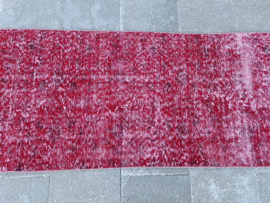 Vintage Turkish Runner Rug 2.2 x 9 ft
