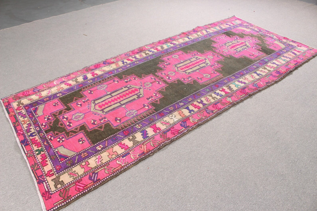 Vintage Persian Accent Area Rug 4 x 9.6 ft