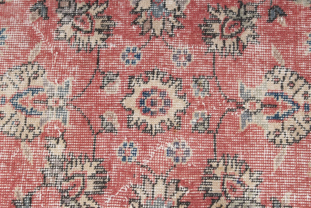 Vintage Turkish Accent Area rug 3.6 x 6.7 ft