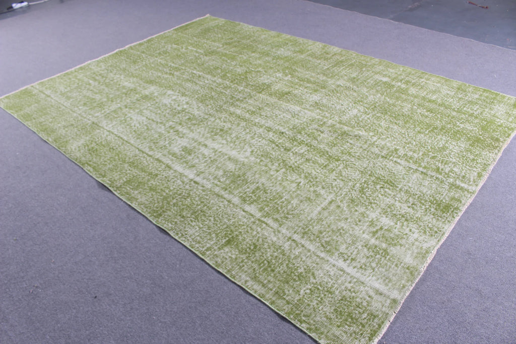 XL Vintage Turkish Accent Area Rug 6.9 x 9.1 ft