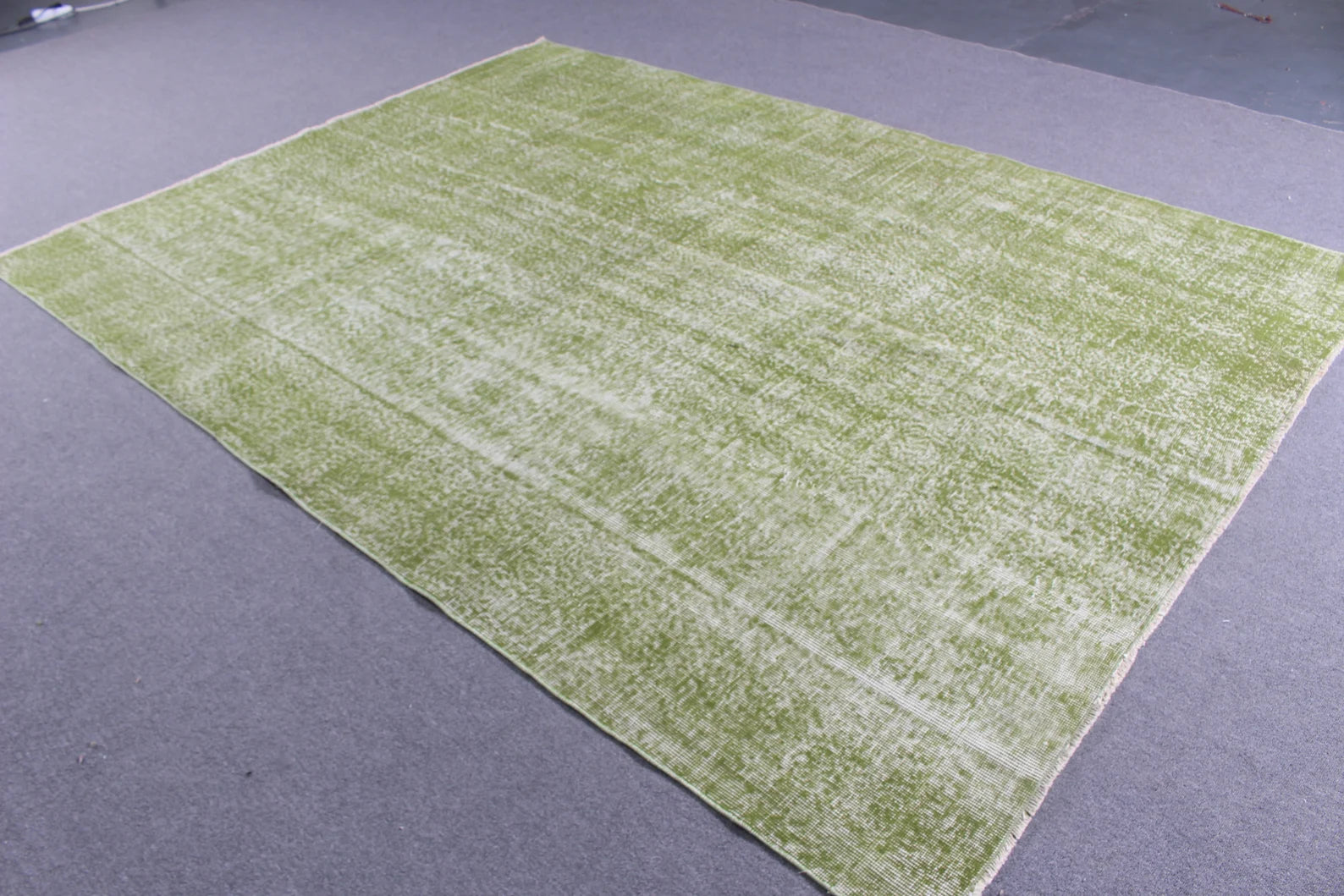 XL Vintage Turkish Accent Area Rug 6.9 x 9.1 ft