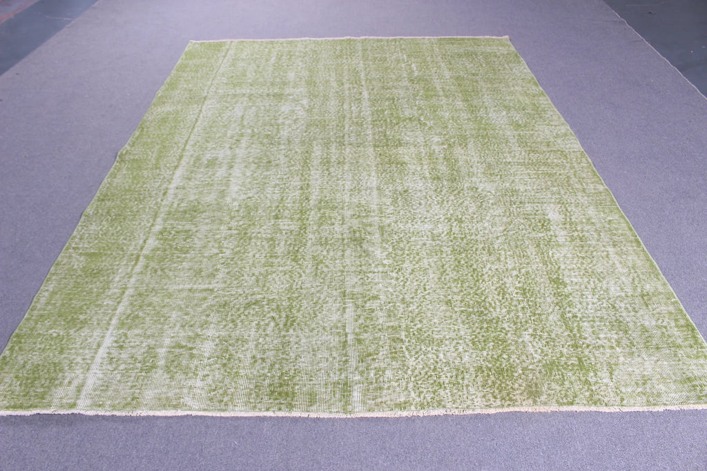 XL Vintage Turkish Accent Area Rug 6.9 x 9.1 ft