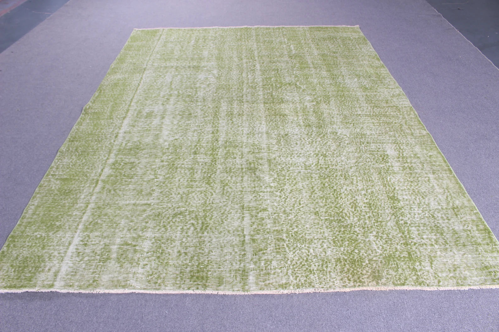 XL Vintage Turkish Accent Area Rug 6.9 x 9.1 ft
