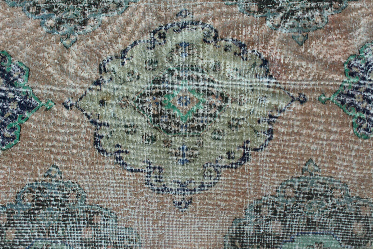 Vintage Turkish Runner Rug 2.7 x 13.3 ft