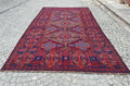 XL Vintage Soumak Accent Area Rug 8.1 x 13.1 ft