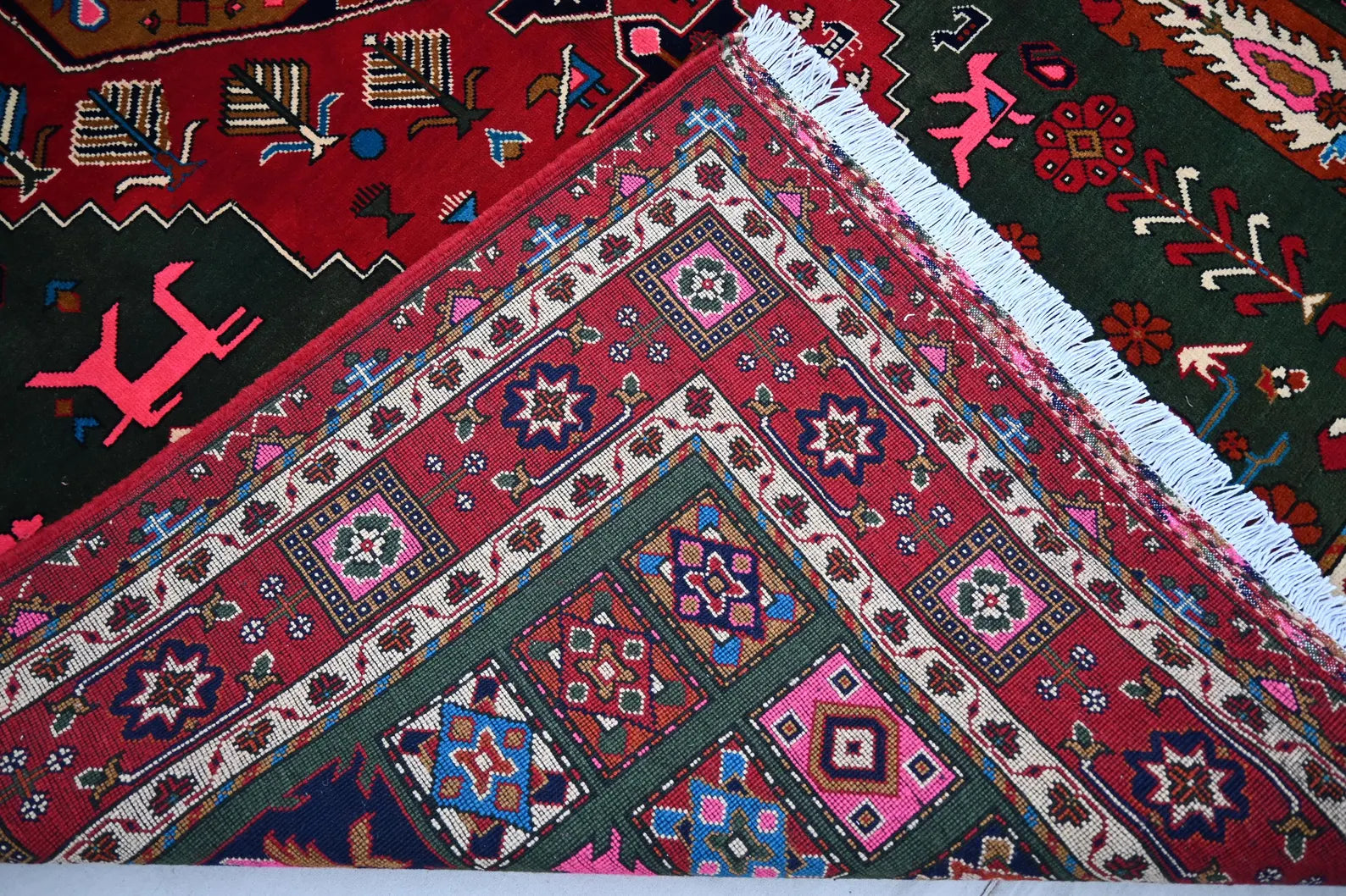 XL Afghan Accent Area rug 6.9 x 10 ft