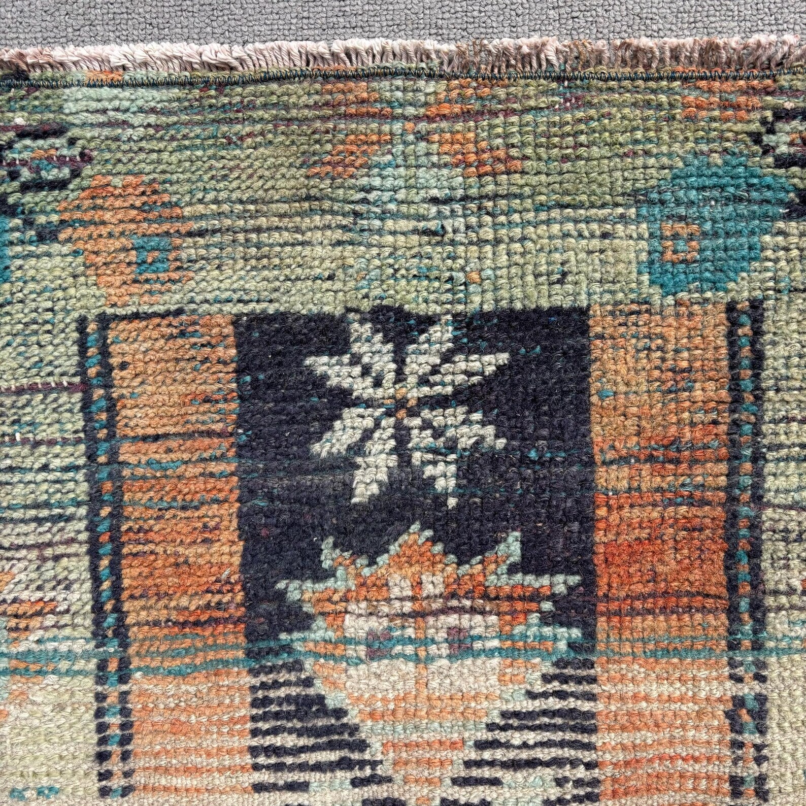 Vintage Turkish Mini Rug 1.8 x 2.5 ft