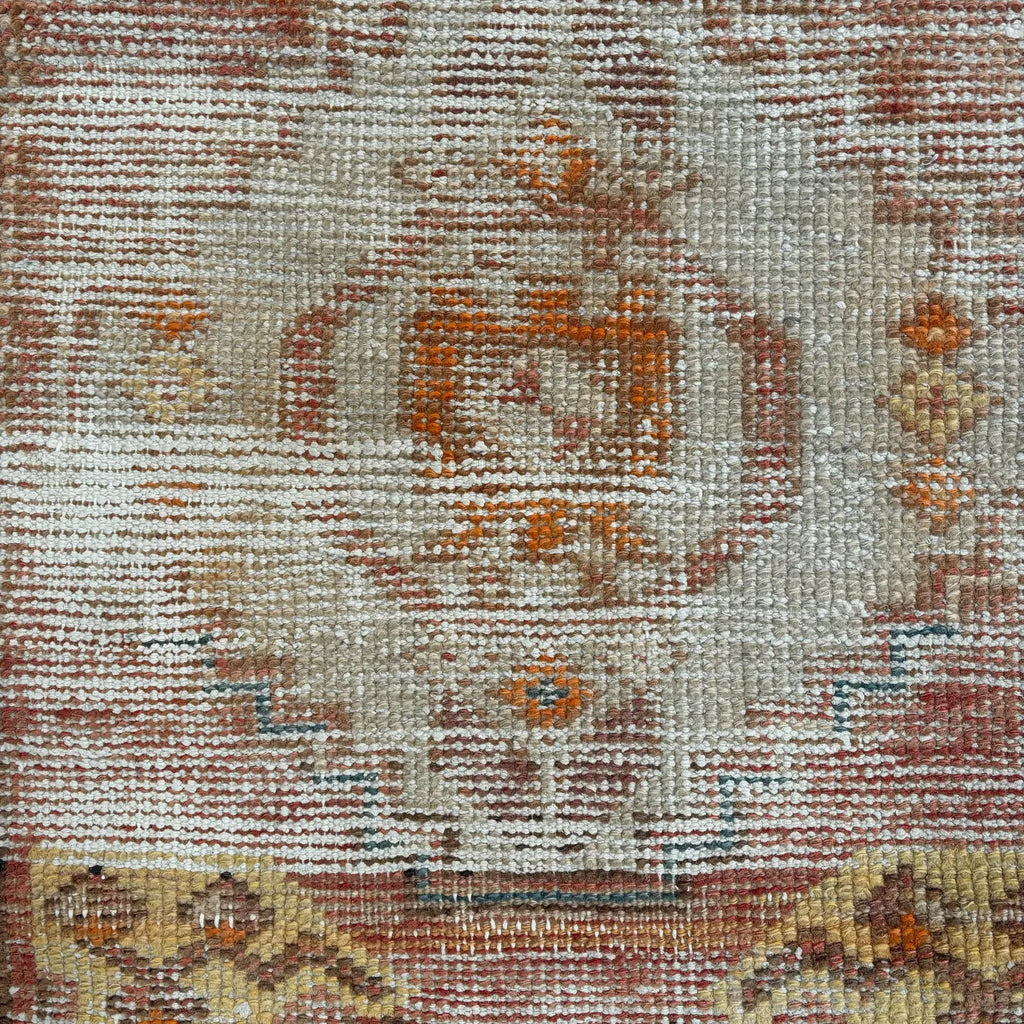 Vintage Turkish Mini Rug 1.5 x 2.4 ft