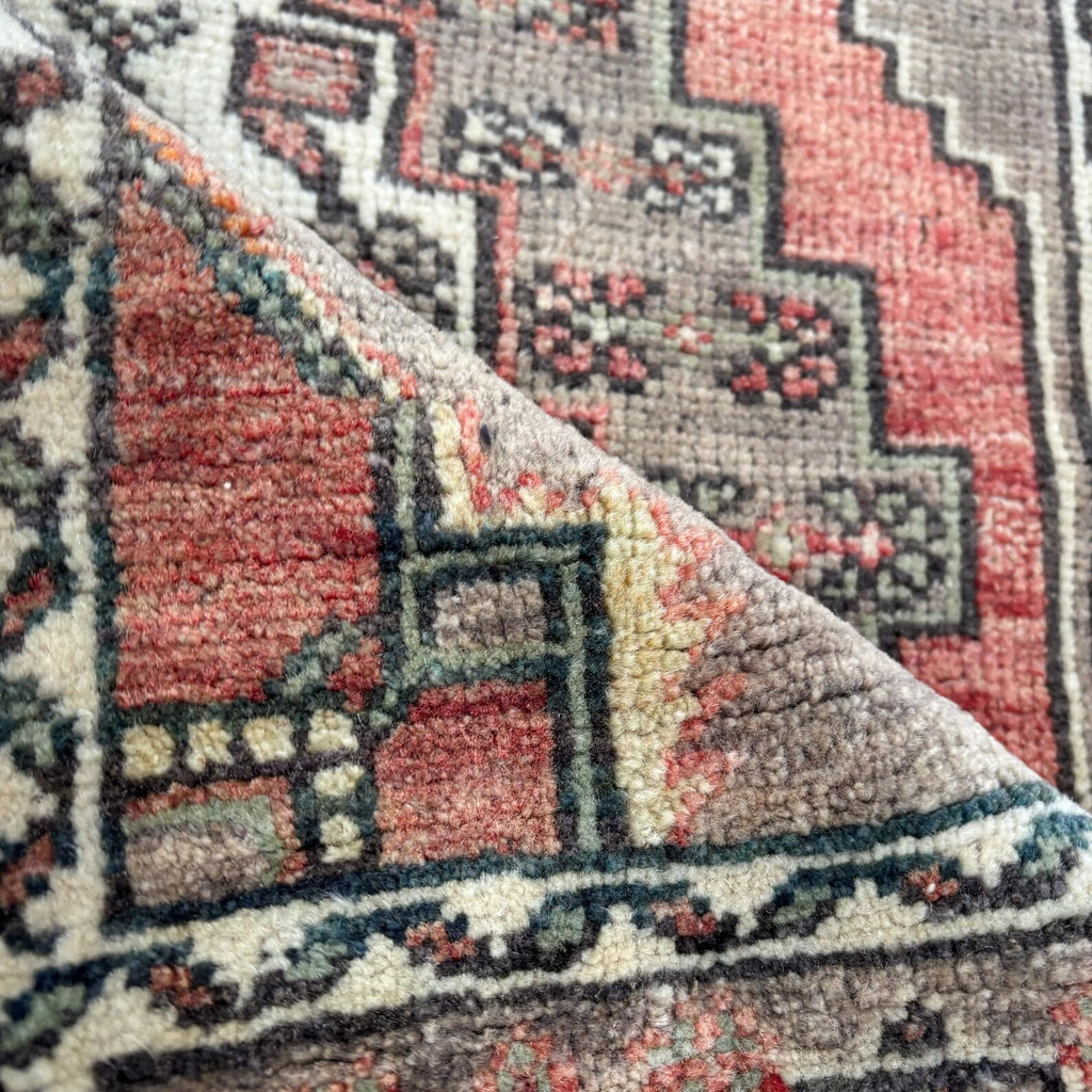 Vintage Turkish Mini Rug 1.8 x 3 ft