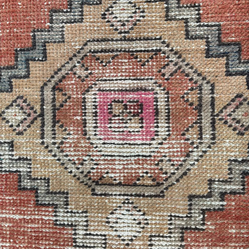 Vintage Turkish Mini Rug 1.6 x 2.9 ft