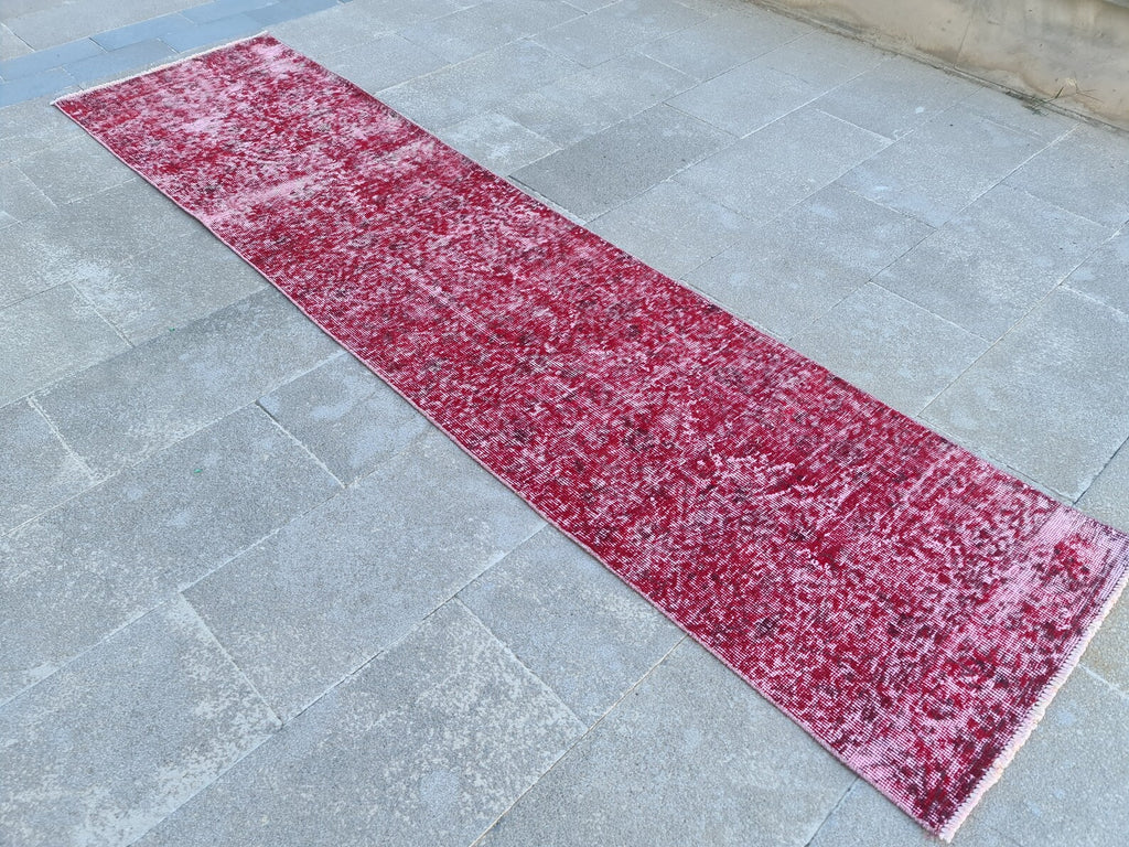Vintage Turkish Runner Rug 2.2 x 9 ft