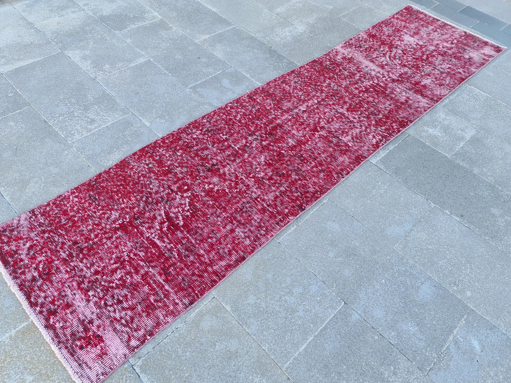 Vintage Turkish Runner Rug 2.2 x 9 ft