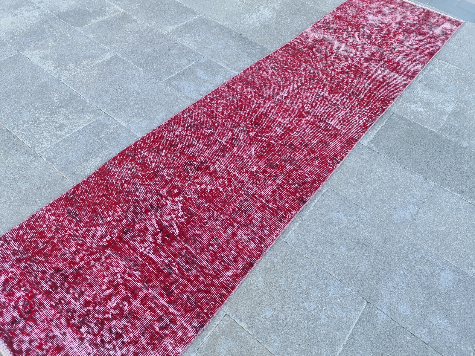 Vintage Turkish Runner Rug 2.2 x 9 ft
