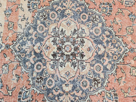 XL Vintage Turkish Accent Area Rug 6.5 x 9.6 ft