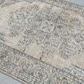 XL Vintage Turkish Accent Area Rug 6.2 x 9.7 ft
