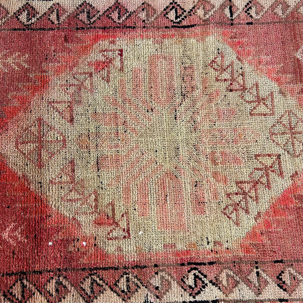 Vintage Turkish Runner Rug 2.6 x 11.6 ft