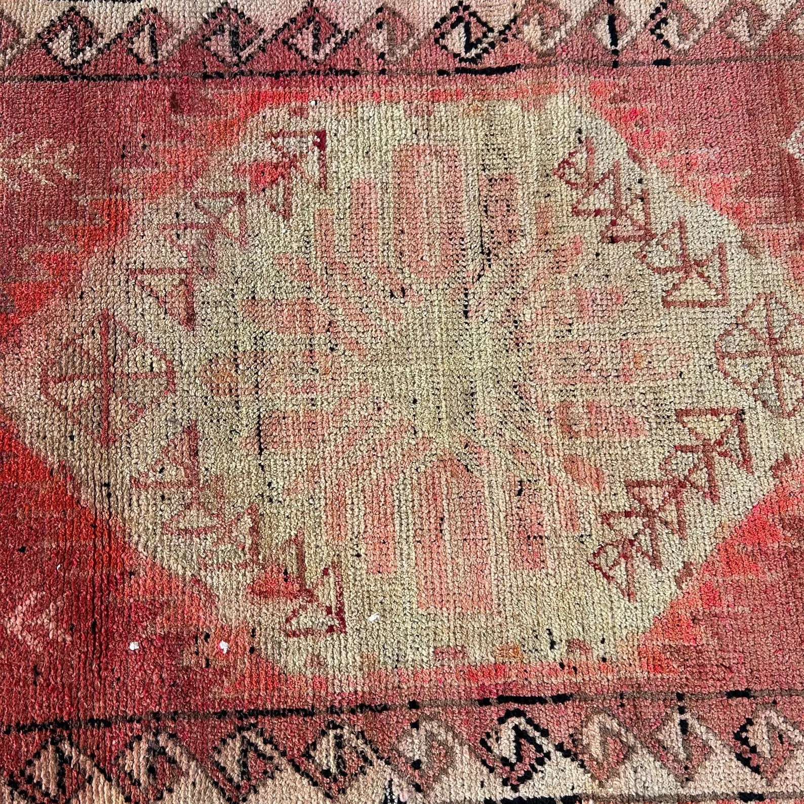 Vintage Turkish Runner Rug 2.6 x 11.6 ft