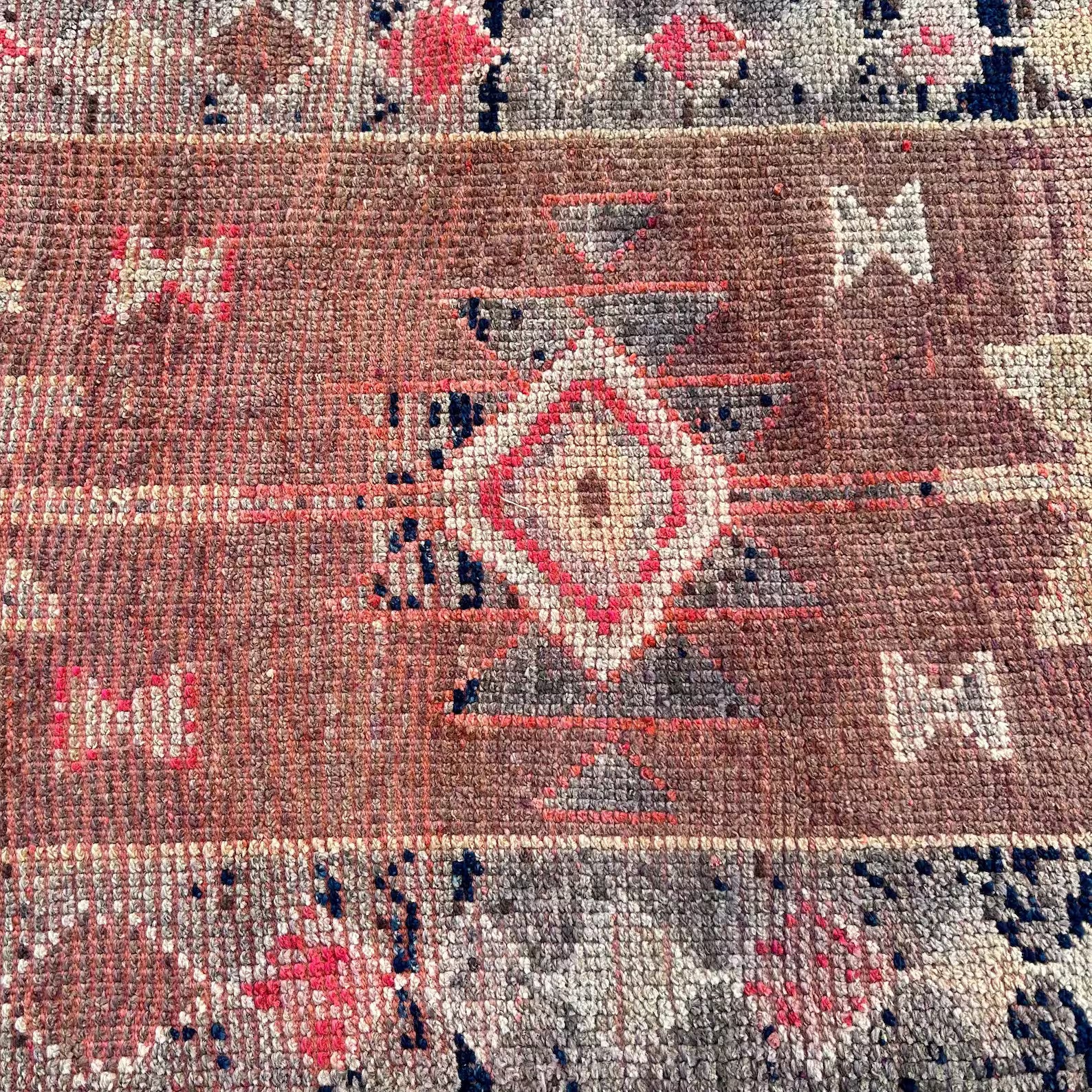 Vintage Turkish Runner Rug 2.8 x 10.7 ft