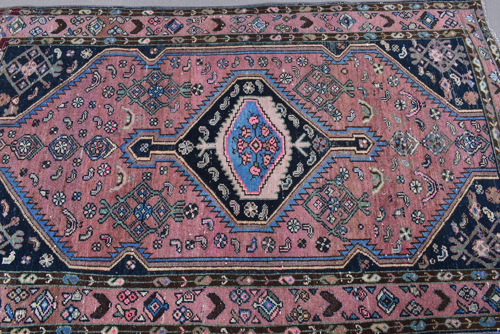 Vintage Persian Accent Area Rug 3.7 x 6 ft