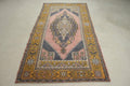XL Vintage Turkish Accent Area Rug 4.2 x 8.1 ft