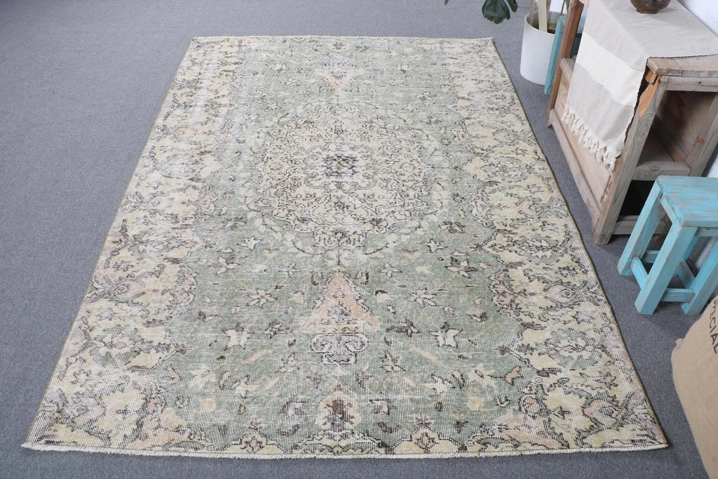 XL Vintage Kilim Turkish Accent Area rug 5.2 x 7.6 ft