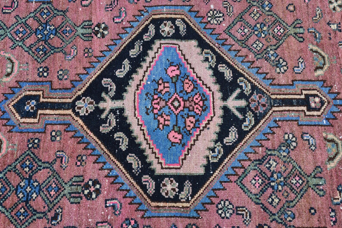 Vintage Persian Accent Area Rug 3.7 x 6 ft