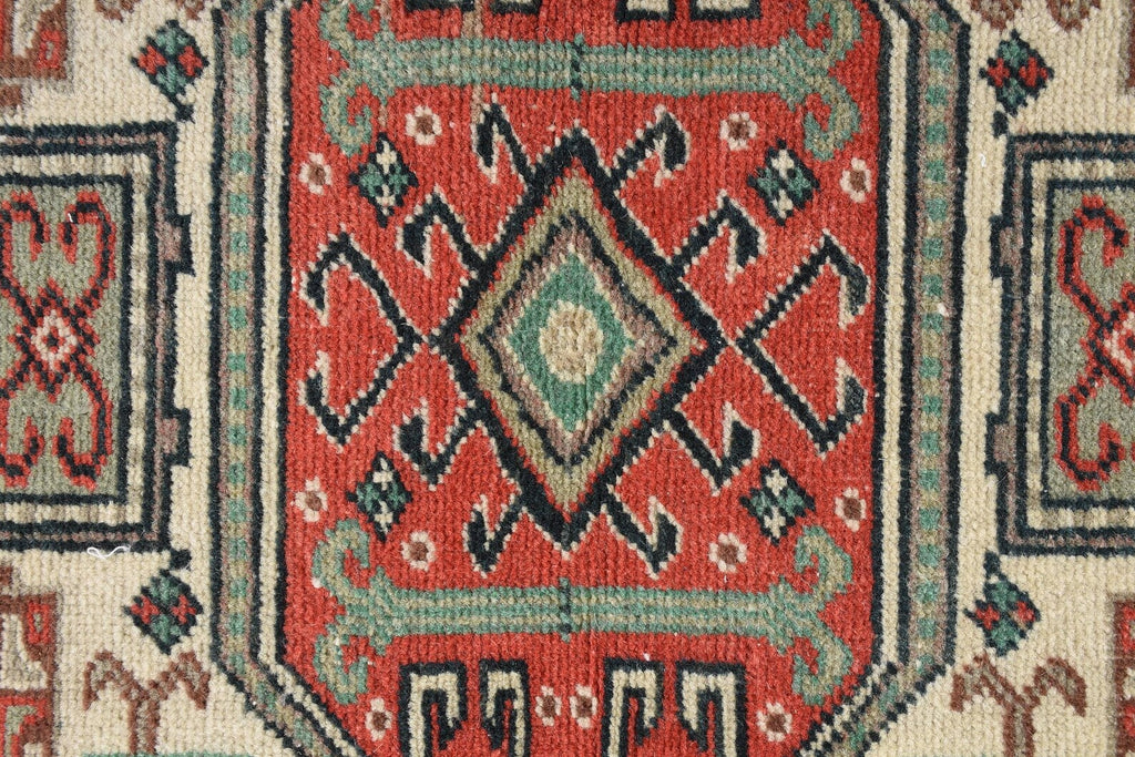 Vintage Turkish Accent Area rug 3.1 x 6.1 ft