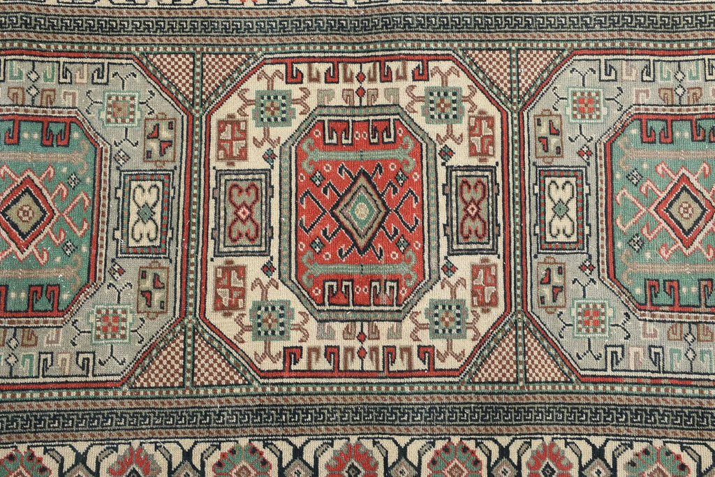 Vintage Turkish Accent Area rug 3.1 x 6.1 ft