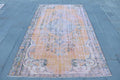 XL Vintage Turkish Accent Area Rug 4.8 x 8.3 ft