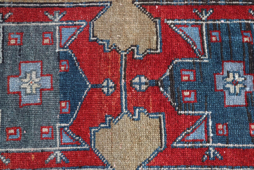 Vintage Turkish Mini Rug 1.2 x 2.5 ft