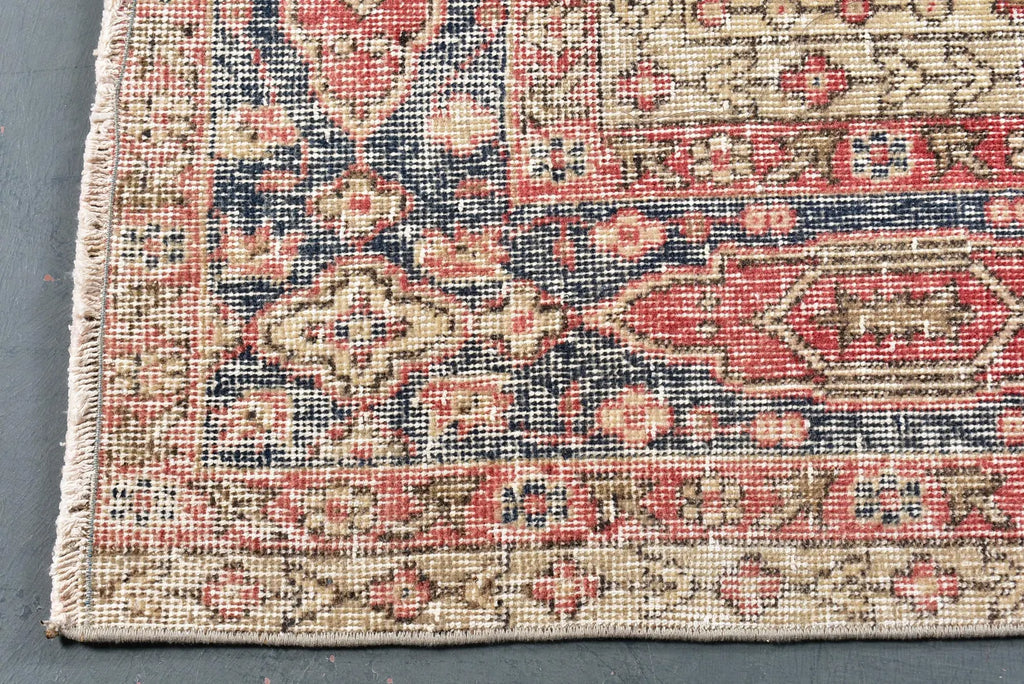 XL Vintage Turkish Accent Area Rug 7 x 10 ft