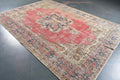 XL Vintage Turkish Accent Area Rug 7 x 10 ft