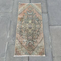 Vintage Turkish Mini Rug 1.3 x 2.9 ft