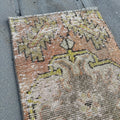 Vintage Turkish Mini Rug 1.3 x 2.7 ft