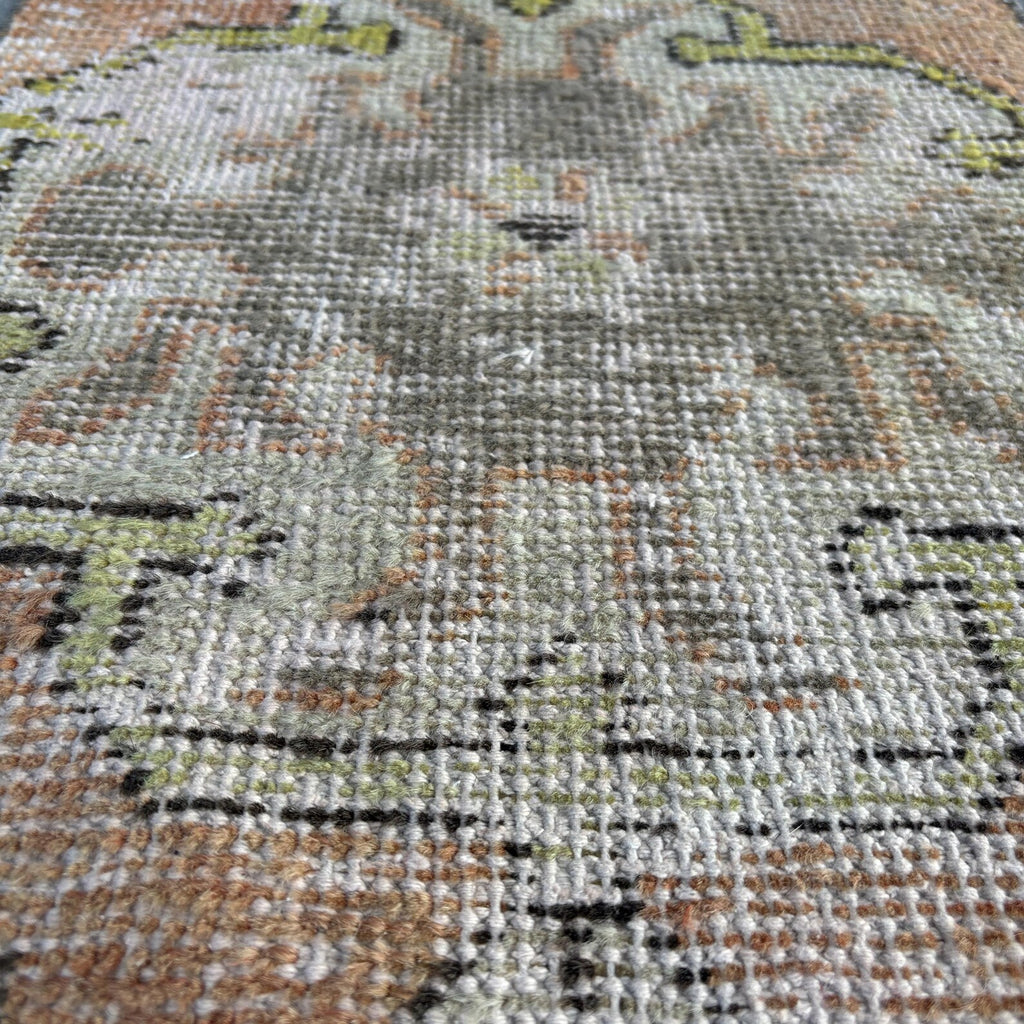 Vintage Turkish Mini Rug 1.3 x 2.7 ft
