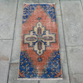 Vintage Turkish Mini Rug 1.4 x 3.2 ft