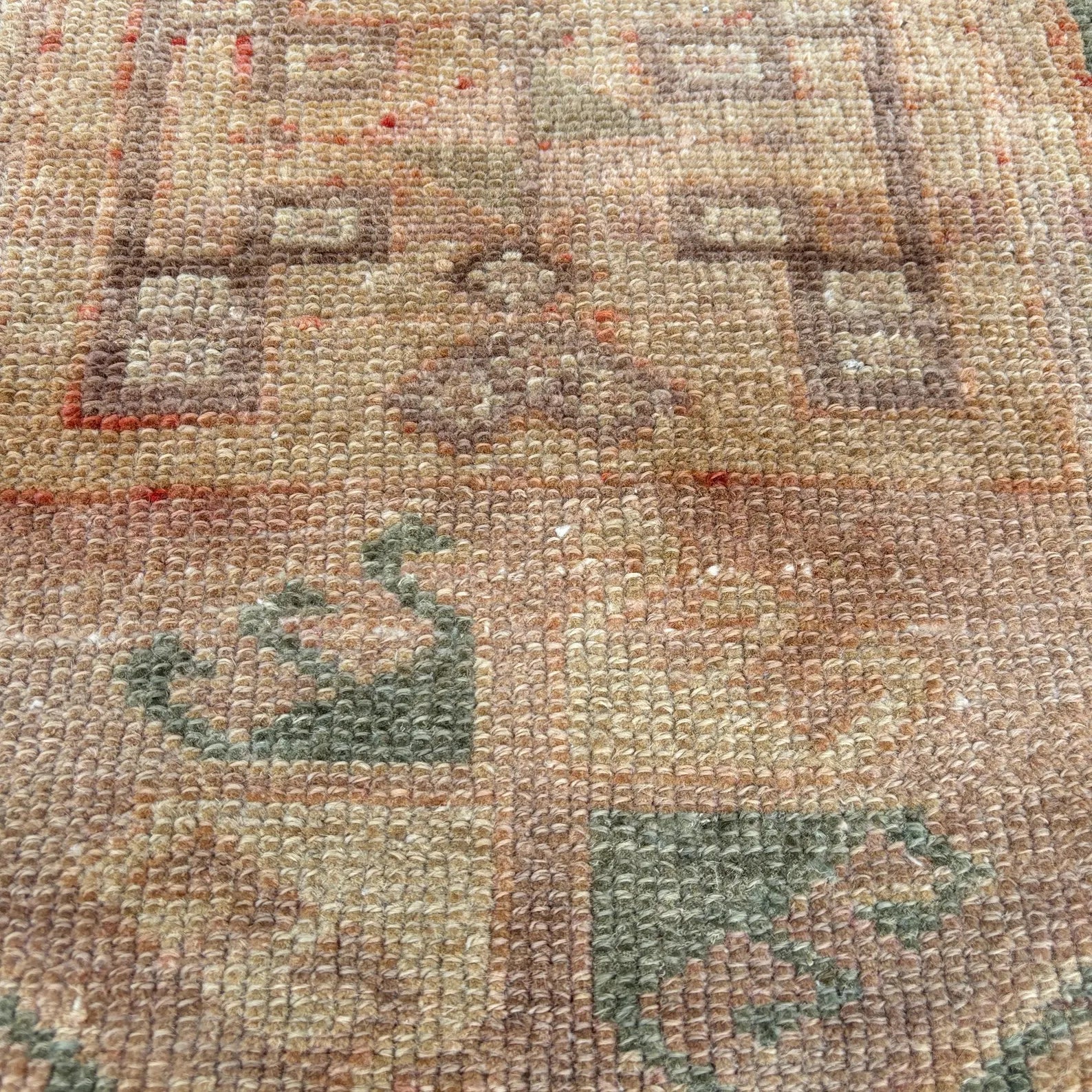 Vintage Turkish Mini Rug 1.2 x 2.5 ft