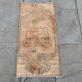 Vintage Turkish Mini Rug 1.2 x 2.5 ft