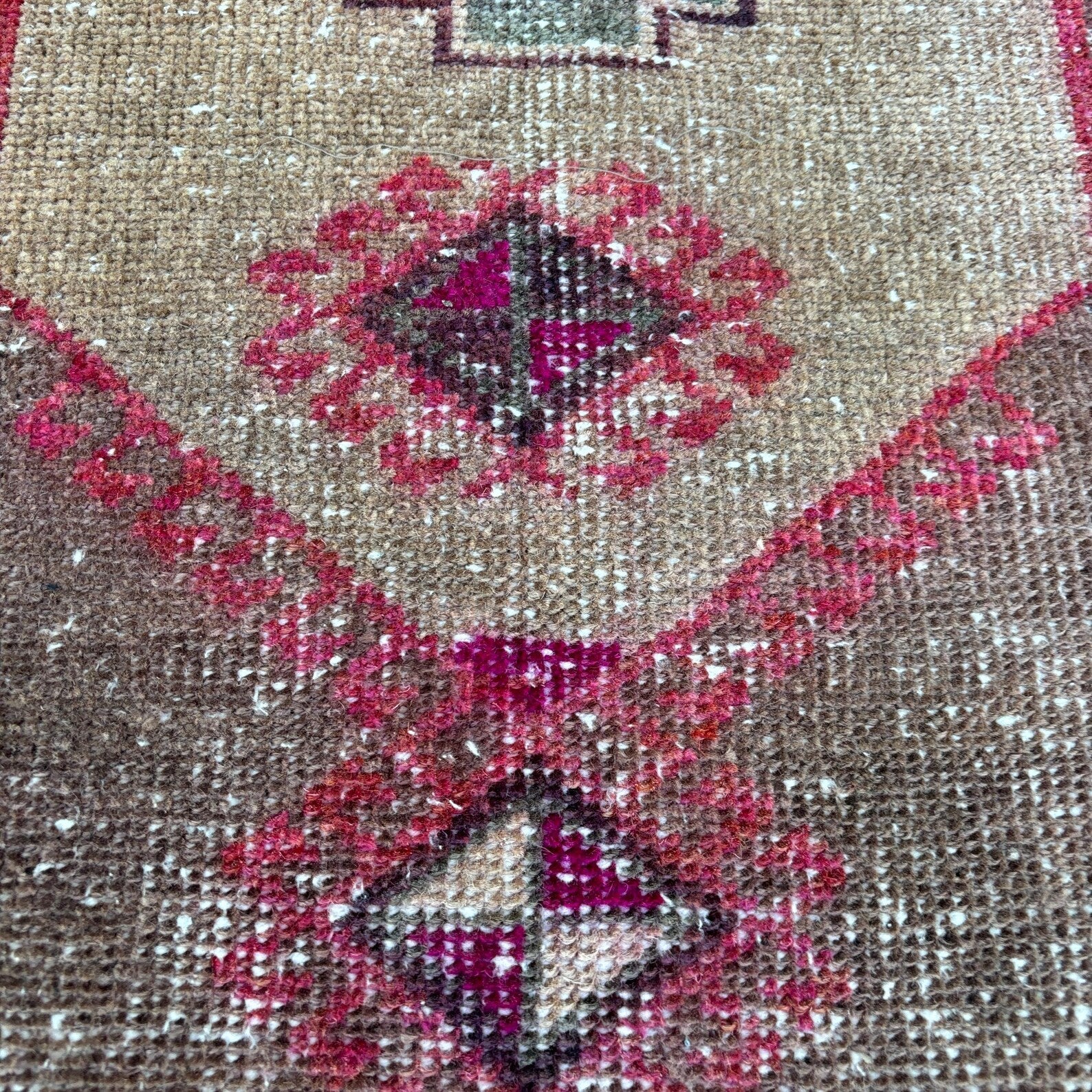 Vintage Turkish Mini Rug 1.6 x 2.8 ft