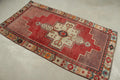 Vintage Turkish Accent Area rug 3.4 x 6.4 ft
