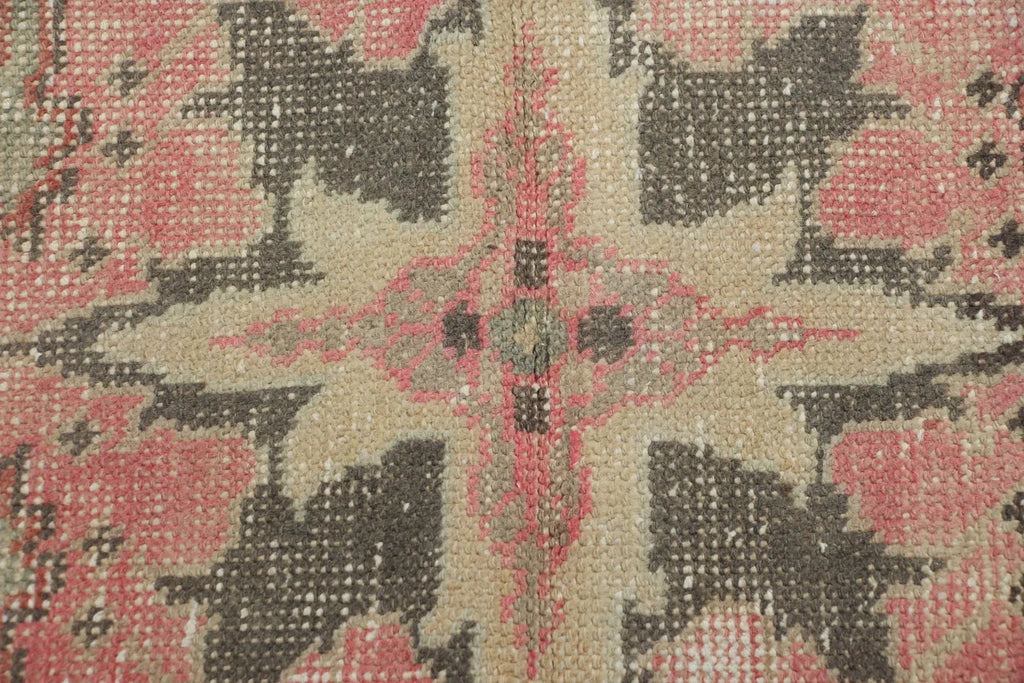 Vintage Turkish Accent Area rug 4.3 x 7.2 ft
