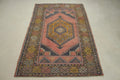 Vintage Turkish Accent Area rug 3.8 x 5.8 ft