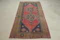 Vintage Turkish Accent Area rug 3.8 x 7.2 ft