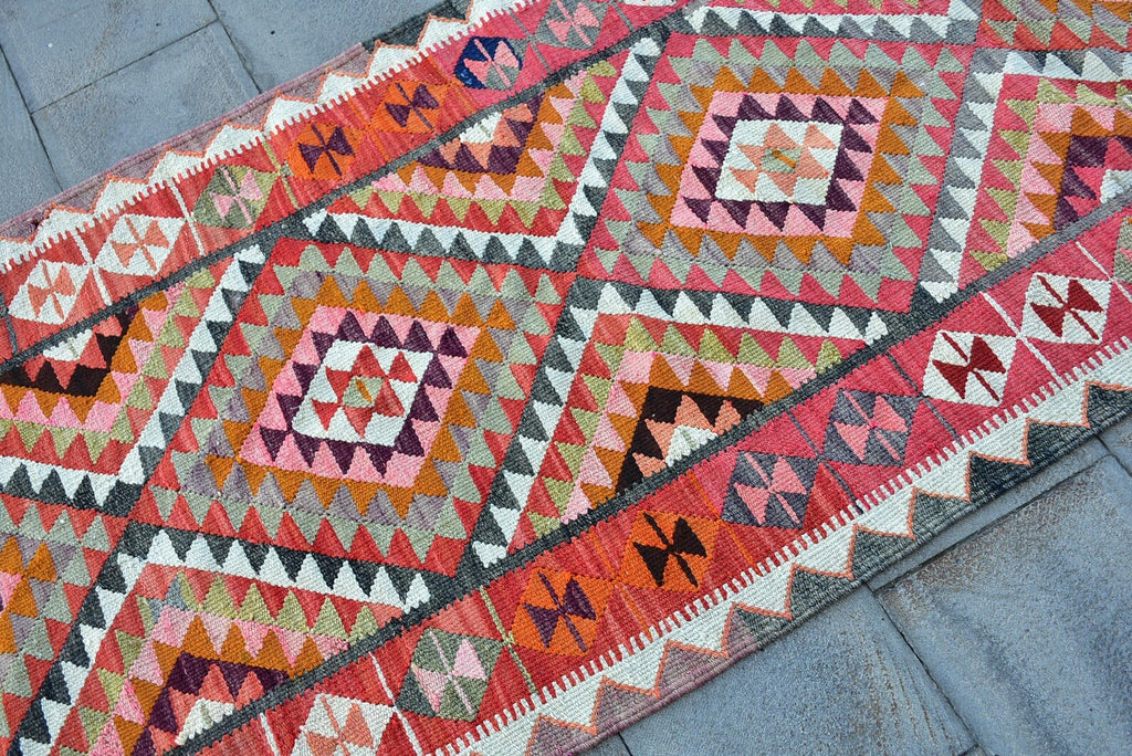 Vintage Persian Runner Rug 3.1 x 9.2 ft