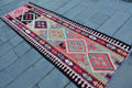 Vintage Turkish Runner Rug 3 x 9.8 ft