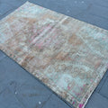 Vintage Turkish Accent Area rug 4.1 x 7 ft