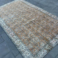 XL Vintage Turkish Accent Area Rug 5.5 x 9.2 ft