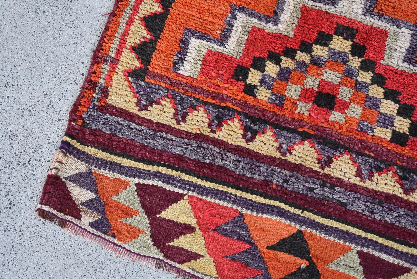 Vintage Turkish Runner Rug 2.9 x 9.1 ft