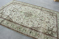 Vintage Turkish Accent Area rug 6.1 x 9.2 ft