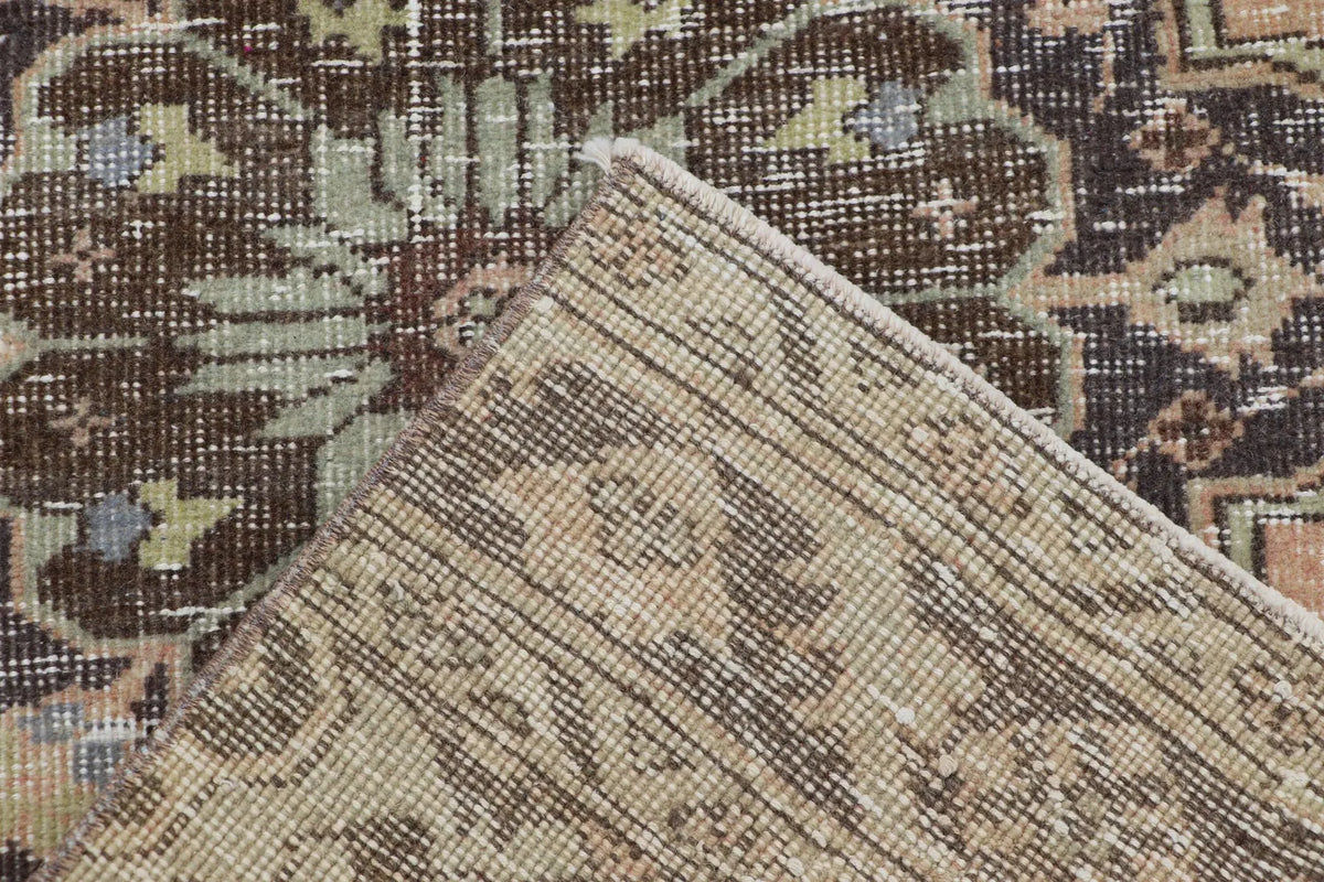 Vintage Turkish Runner Rug 2.7 x 12 ft